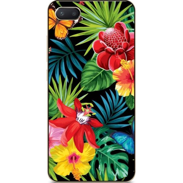 

Чехол силиконовый бампер Candy для Iphone 8 plus с рисунком Райские цветы