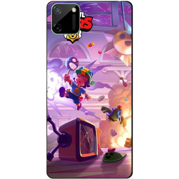 

Силиконовый чехол бампер Candy для Realme C11 с рисунком Бравл Старс Парк старр Сэнди