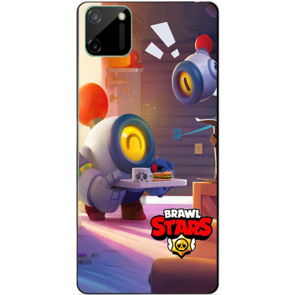 

Силиконовый чехол бампер Candy для Realme C11 с рисунком Бравл Старс Столкновение Нани