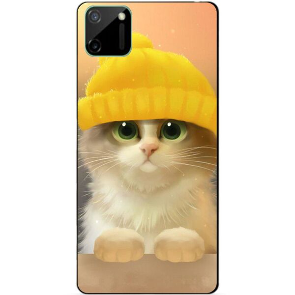 

Силиконовый чехол бампер Candy для Realme C11 с рисунком Котик в шапке