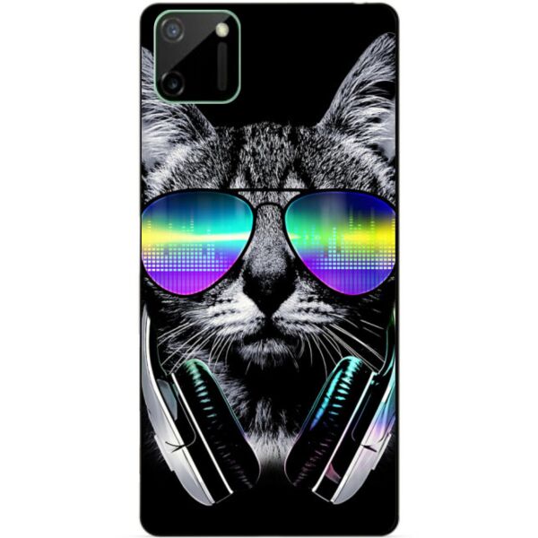 

Силиконовый чехол бампер Candy для Realme C11 с рисунком Музыкальный кот