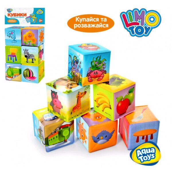

Кубики для купання 6шт M0257U / R LIMO TOY (6903117093016)