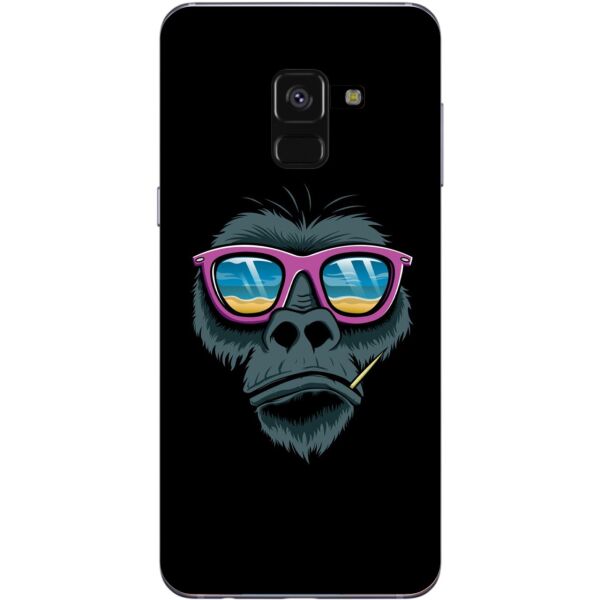 

Чехол силиконовый бампер Candy для Samsung A8 Galaxy A530 Животные Обезьяна в очках