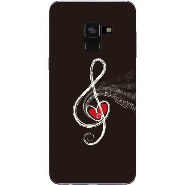 

Чехол силиконовый бампер Candy для Samsung A8 Galaxy A530 Музыка Скрипичный ключ
