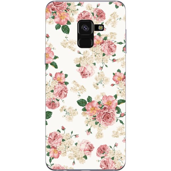 

Чехол силиконовый бампер Candy для Samsung A8 Galaxy A530 Цветы Чайная роза