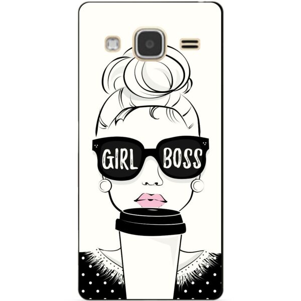 

Чехол силиконовый бампер Candy для Samsung Galaxy J3 J300 с рисунком Girl Boss