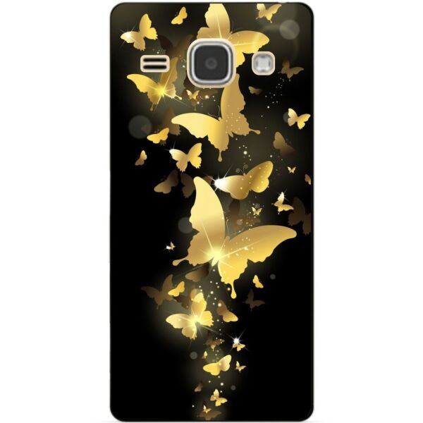 

Чехол силиконовый бампер Candy для Samsung J120 Galaxy J1-2016 с рисунком Золотые бабочки