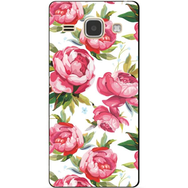 

Чехол силиконовый бампер Candy для Samsung J120 Galaxy J1-2016 с рисунком Пионы