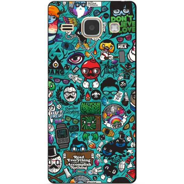 

Чехол силиконовый бампер Candy для Samsung J120 Galaxy J1-2016 с рисунком Стикеры
