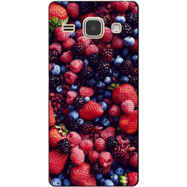 

Чехол силиконовый бампер Candy для Samsung J120 Galaxy J1-2016 с рисунком Ягоды