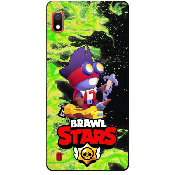 

Силиконовый чехол бампер Candy для Samsung A20 2019 Galaxy A205f с Героем Brawl Stars Карл пират