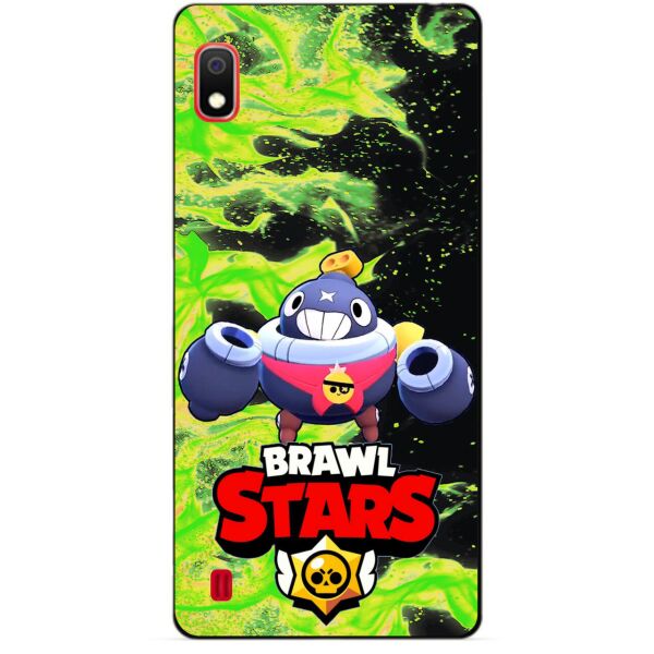 

Силиконовый чехол бампер Candy для Samsung A20 2019 Galaxy A205f с Героем Brawl Stars Тик
