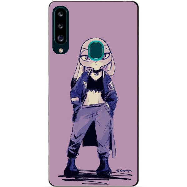 

Силиконовый чехол бампер Candy для Samsung A20s с рисунком Джуди