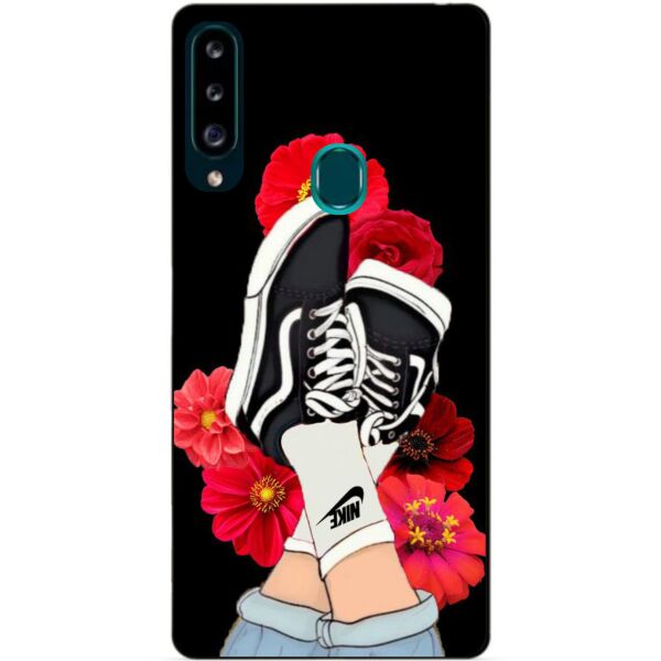 

Силиконовый чехол бампер Candy для Samsung A20s с рисунком Кеды