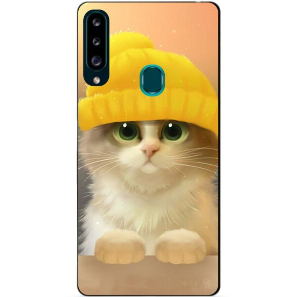 

Силиконовый чехол бампер Candy для Samsung A20s с рисунком Котик в шапочке