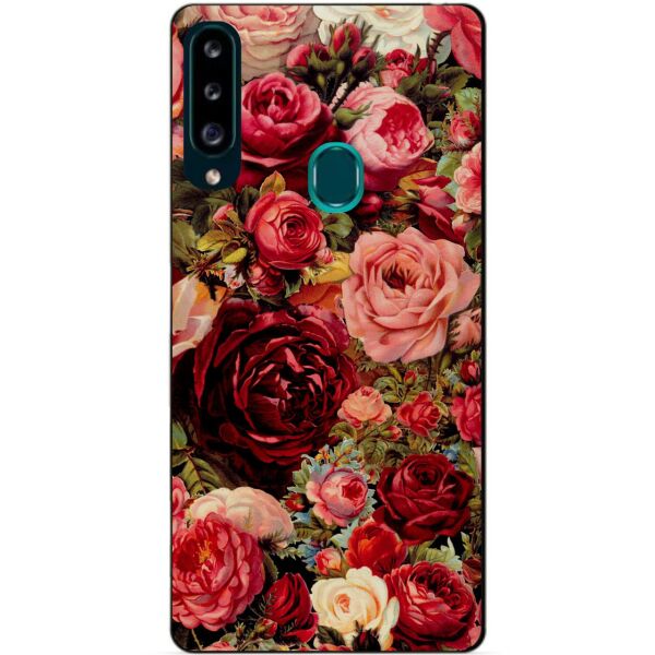 

Силиконовый чехол бампер Candy для Samsung A20s с рисунком Красные Розы