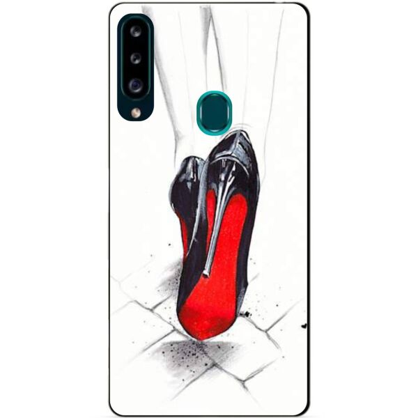 

Силиконовый чехол бампер Candy для Samsung A20s с рисунком Лабутены