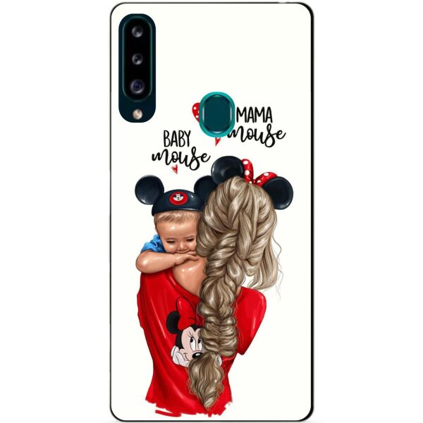 

Силиконовый чехол бампер Candy для Samsung A20s с рисунком Мама и малыш