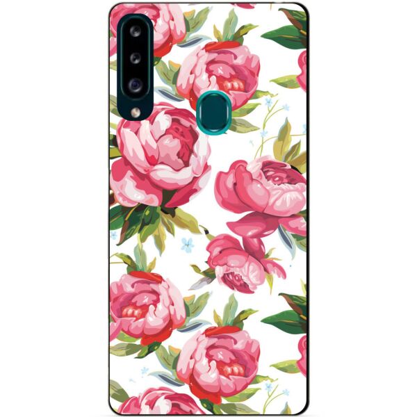 

Силиконовый чехол бампер Candy для Samsung A20s с рисунком Пионы