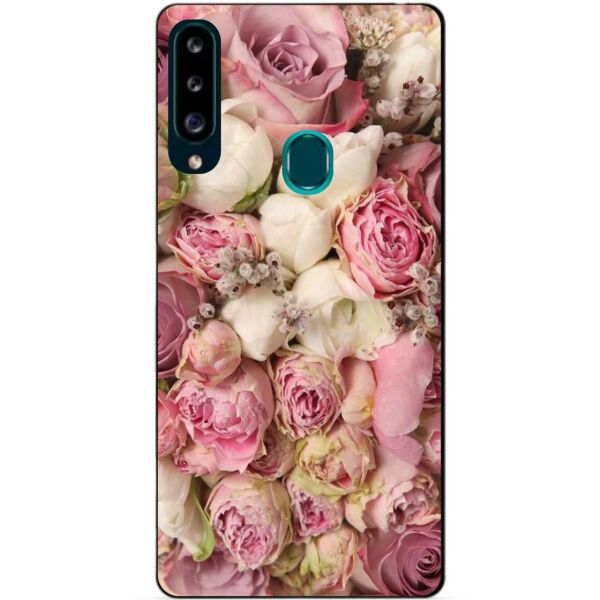 

Силиконовый чехол бампер Candy для Samsung A20s с рисунком Розовые Пионы