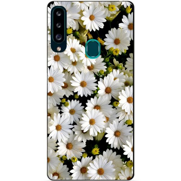 

Силиконовый чехол бампер Candy для Samsung A20s с рисунком Ромашки
