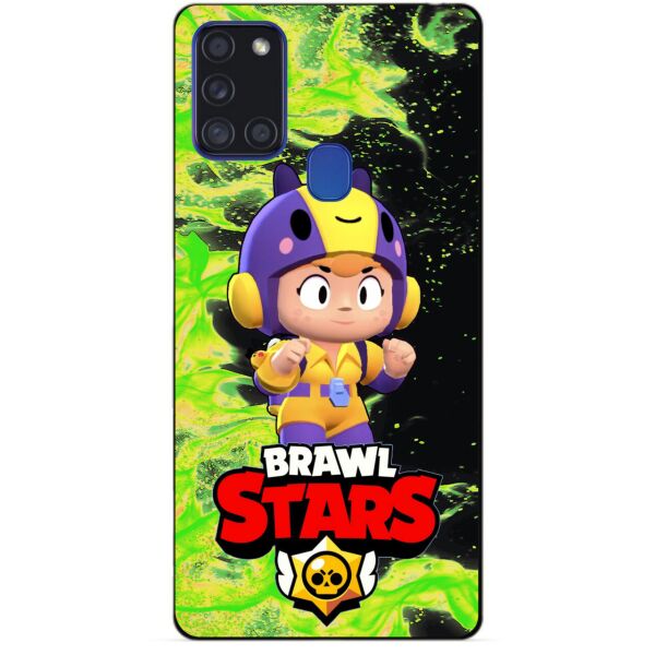 

Силиконовый чехол бампер Candy для Samsung A21s с Героем Brawl Stars Беа