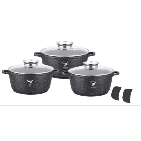 

Набор кастрюль с гранитным покрытием Top Kitchen TK00021 Black