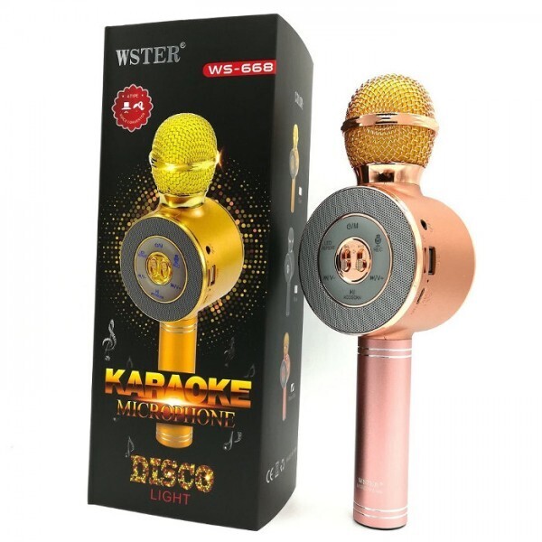 

Караоке-микрофон WS668 розовый