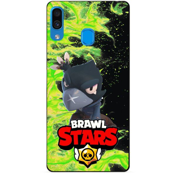 

Силиконовый чехол бампер Candy для Samsung A41 Galaxy A415f с Героем Brawl Stars Ворон