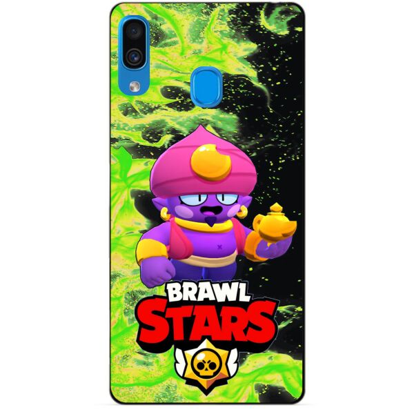 

Силиконовый чехол бампер Candy для Samsung A41 Galaxy A415f с Героем Brawl Stars Джин