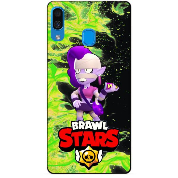 

Силиконовый чехол бампер Candy для Samsung A41 Galaxy A415f с Героем Brawl Stars Эмз
