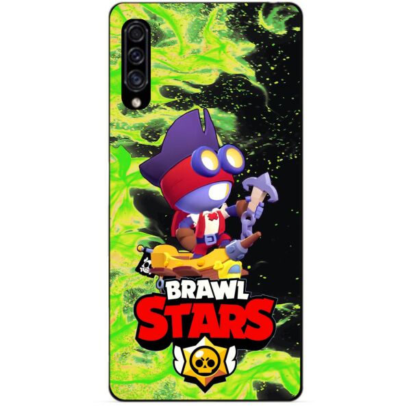 

Силиконовый чехол бампер Candy для Samsung A30s 2019 Galaxy A307f с Героем Brawl Stars Карл пират