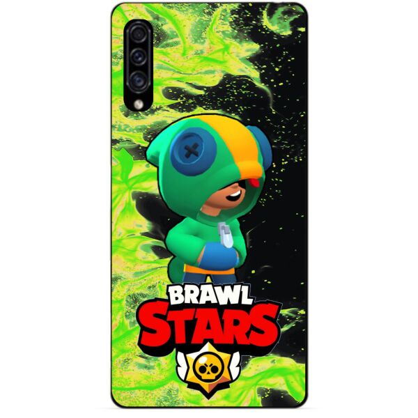 

Силиконовый чехол бампер Candy для Samsung A30s 2019 Galaxy A307f с Героем Brawl Stars Леон Brawl