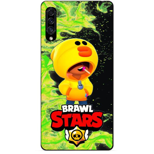 

Силиконовый чехол бампер Candy для Samsung A30s 2019 Galaxy A307f с Героем Brawl Stars Леон утка
