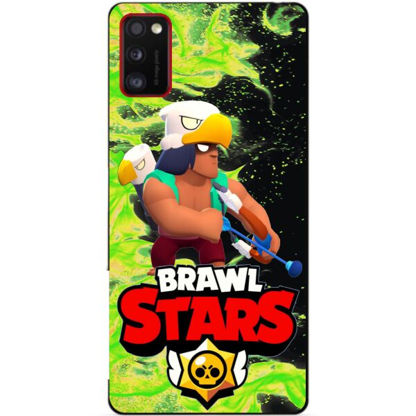 

Силиконовый чехол бампер Candy для Samsung A41 Galaxy A415f с Героем Brawl Stars Бо