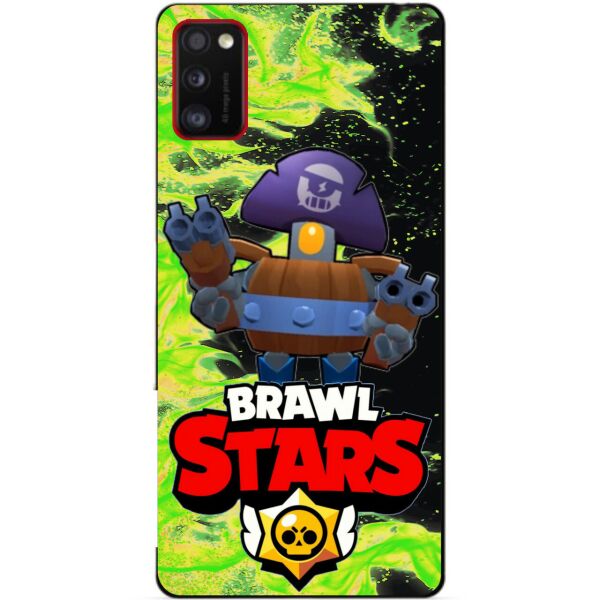 

Силиконовый чехол бампер Candy для Samsung A41 Galaxy A415f с Героем Brawl Stars Деррил