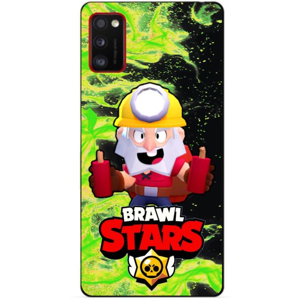 

Силиконовый чехол бампер Candy для Samsung A41 Galaxy A415f с Героем Brawl Stars Динамайк