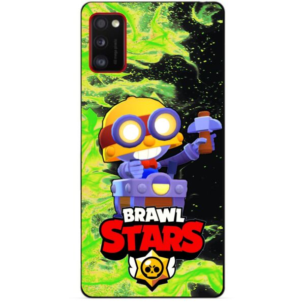 

Силиконовый чехол бампер Candy для Samsung A20 2019 Galaxy A205f с Героем Brawl Stars Карл