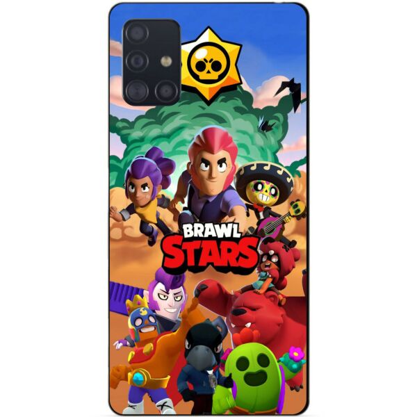 

Силиконовый чехол бампер Candy для Samsung A51 Galaxy A515 с рисунком Brawl Stars