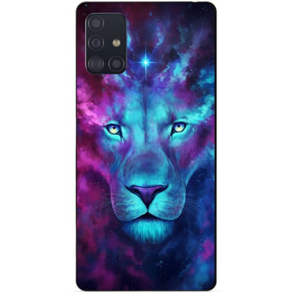 

Силиконовый чехол бампер Candy для Samsung A51 Galaxy A515 с рисунком Космический лев