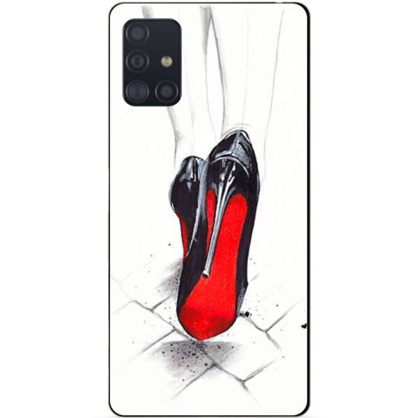 

Силиконовый чехол бампер Candy для Samsung A51 Galaxy A515 с рисунком Лабутены