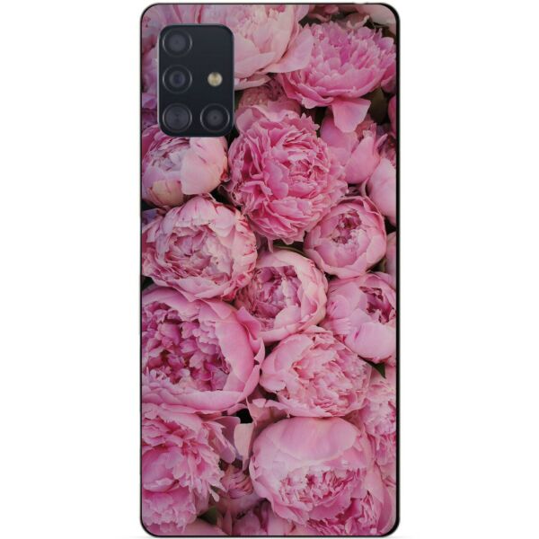 

Силиконовый чехол бампер Candy для Samsung A51 Galaxy A515 с рисунком Розовые пионы