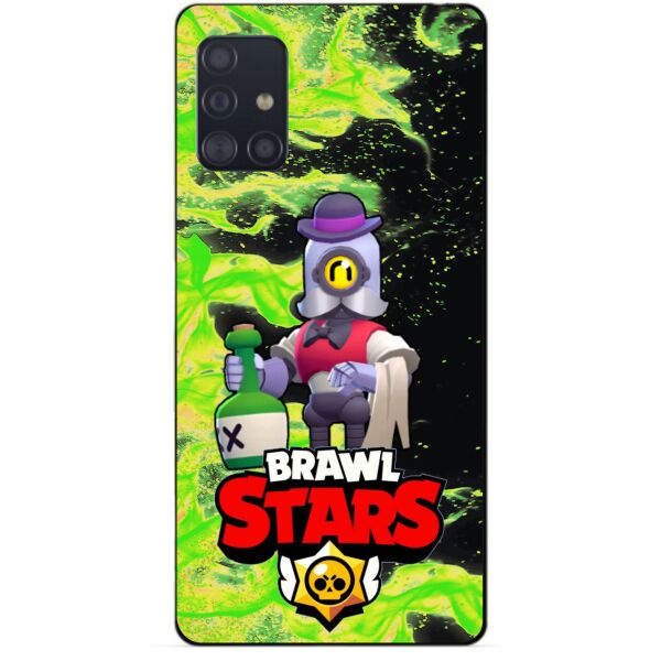 

Силиконовый чехол бампер Candy для Samsung A51 с Героем Brawl Stars Барли