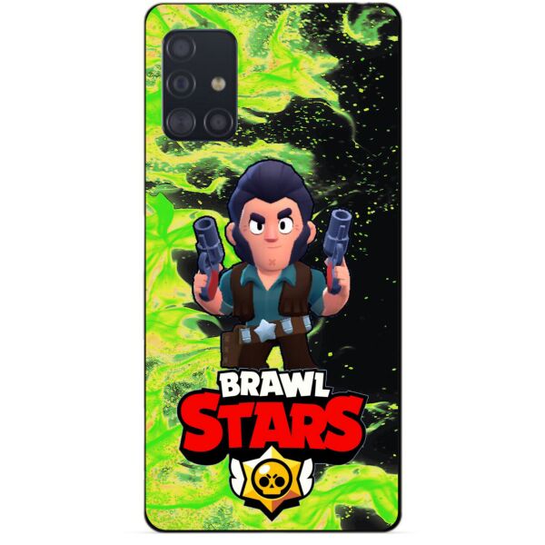 

Силиконовый чехол бампер Candy для Samsung A51 с Героем Brawl Stars Кольт