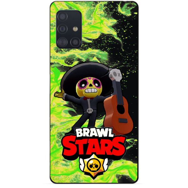 

Силиконовый чехол бампер Candy для Samsung A51 с Героем Brawl Stars Поко