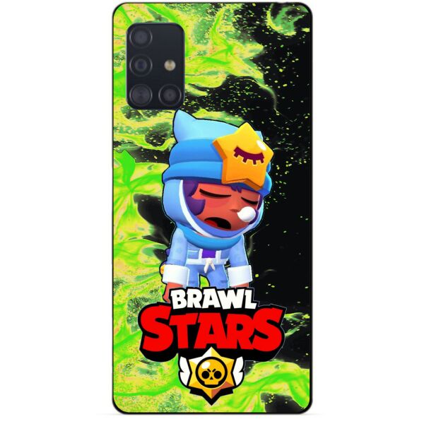 

Силиконовый чехол бампер Candy для Samsung A51 с Героем Brawl Stars Сонный Сэнди
