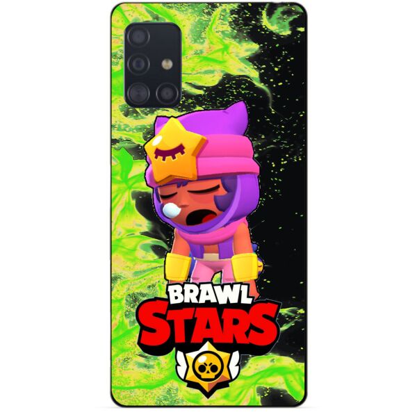 

Силиконовый чехол бампер Candy для Samsung A51 с Героем Brawl Stars Сэнди