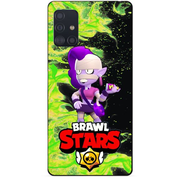 

Силиконовый чехол бампер Candy для Samsung A51 с Героем Brawl Stars Эмз