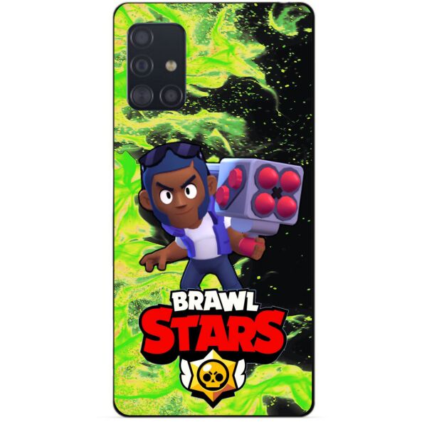 

Силиконовый чехол бампер Candy для Samsung A71 Galaxy A715 с Героем Brawl Stars Брок