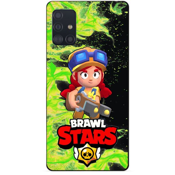 

Силиконовый чехол бампер Candy для Samsung A71 Galaxy A715 с Героем Brawl Stars Джесси